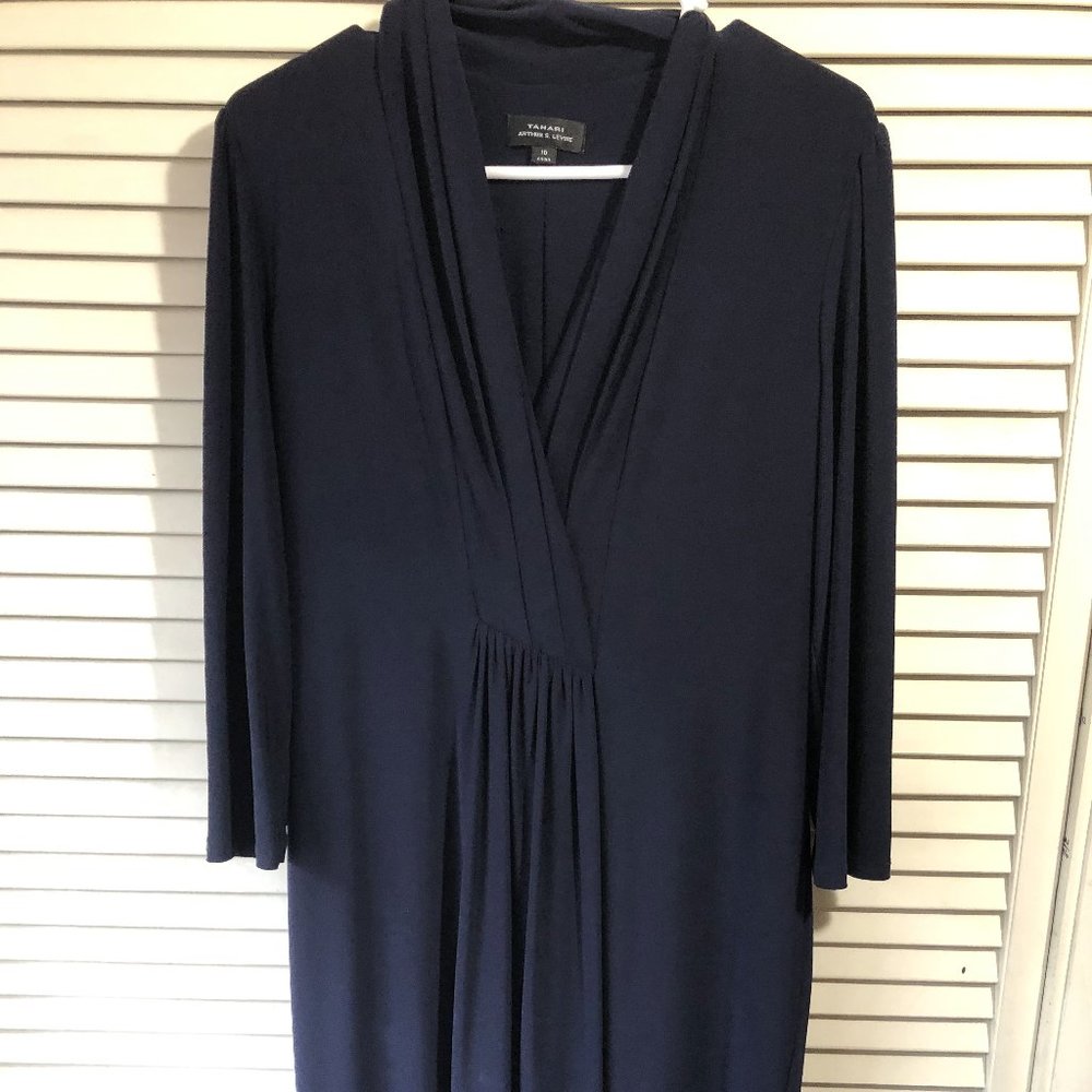 Tahari Arthur S. Levine Navy Blue Dress, size 10
